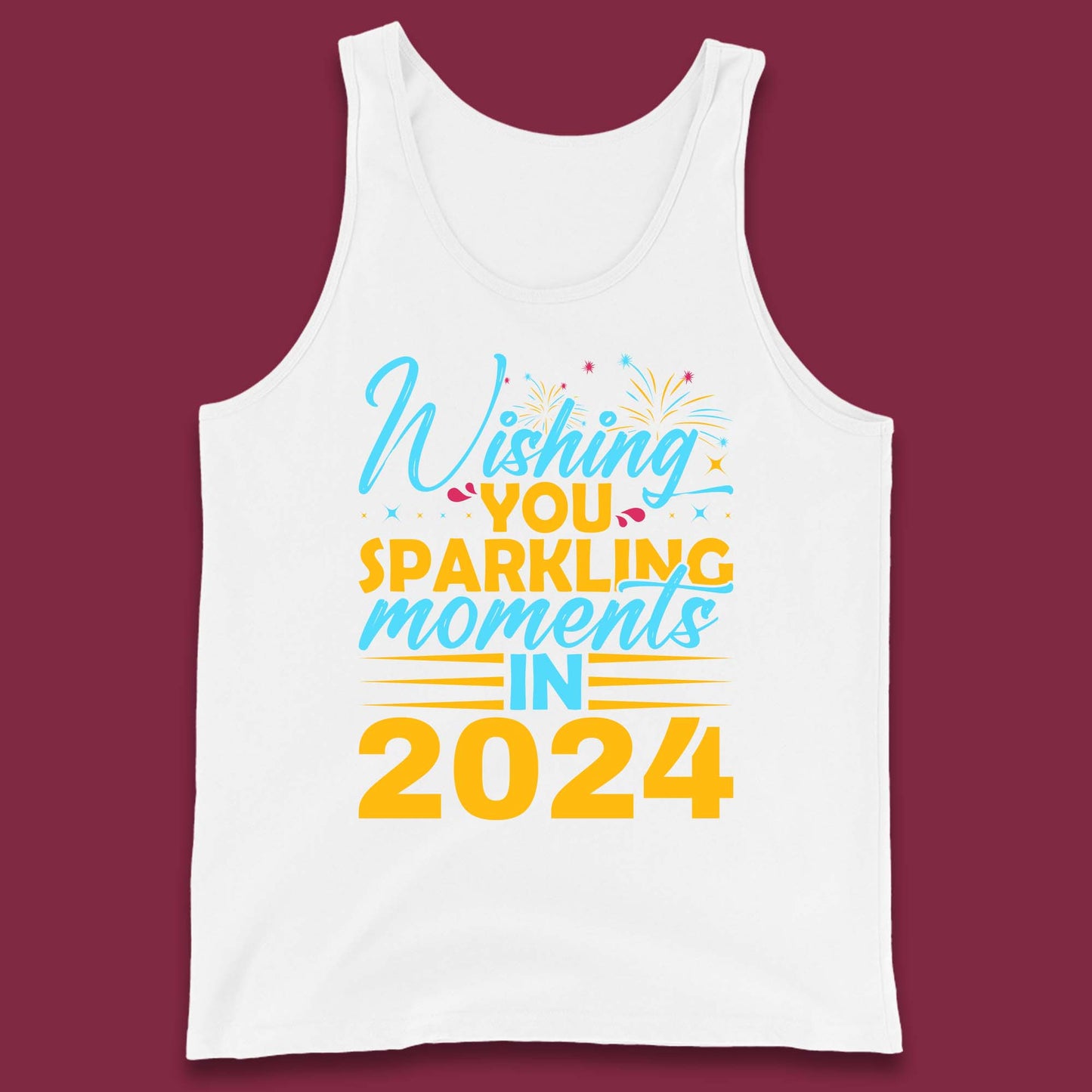 Wishing You Sparkling Moments in 2024 Tank Top