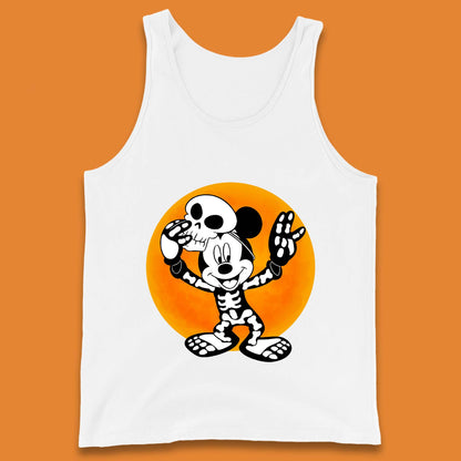 Disney Halloween Mickey Mouse Skelton Costume Disney World Horror Scary Disneyland Trip Tank Top