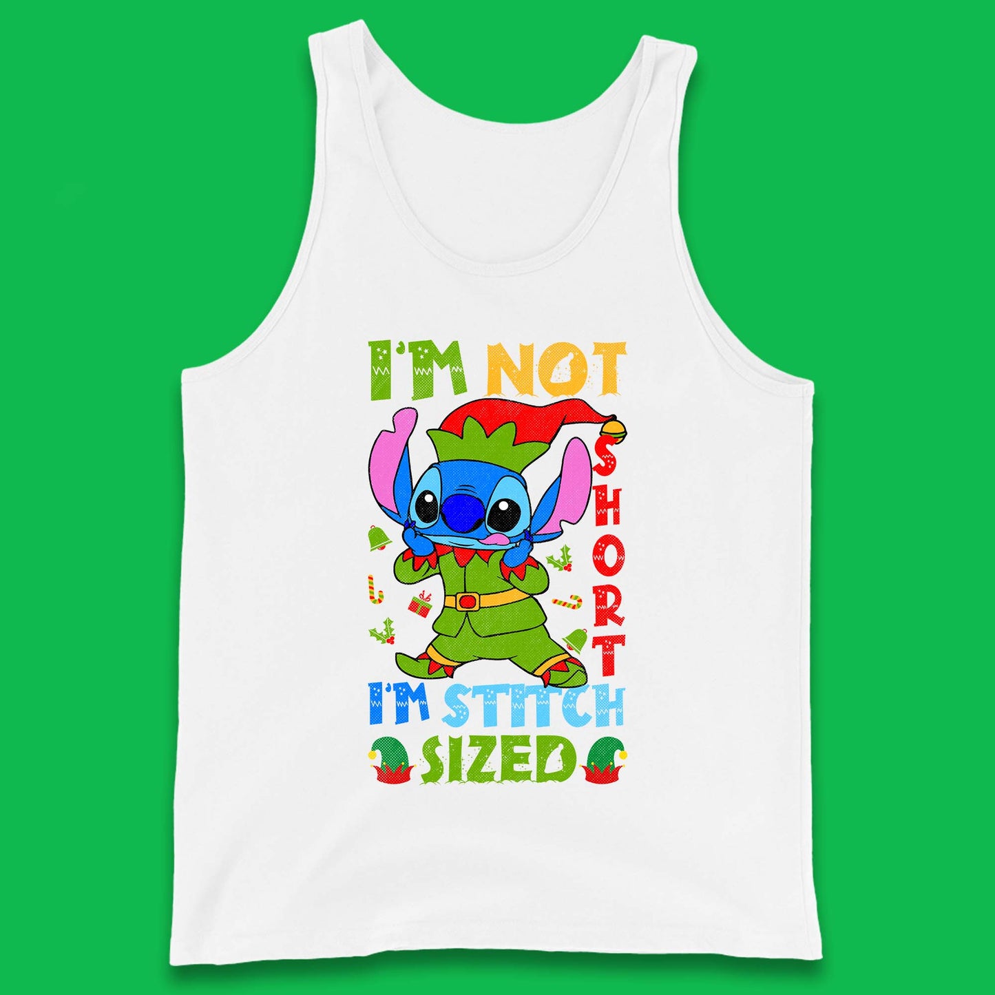 Elf Stitch Christmas Tank Top