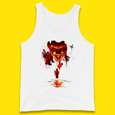 IT Clown Pennywise Halloween Horror Movie Character Serial Killer Clown Costume Tank Top