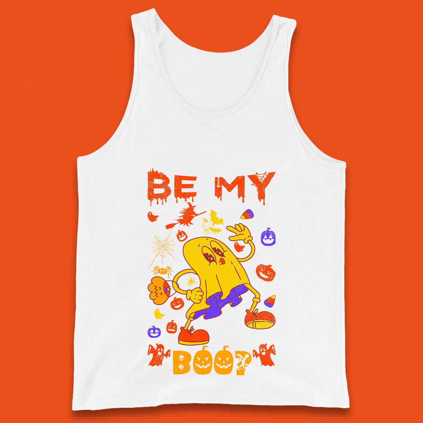 Bee My Boo Happy Halloween Boo Ghost Matching Costume Horror Scary Tank Top