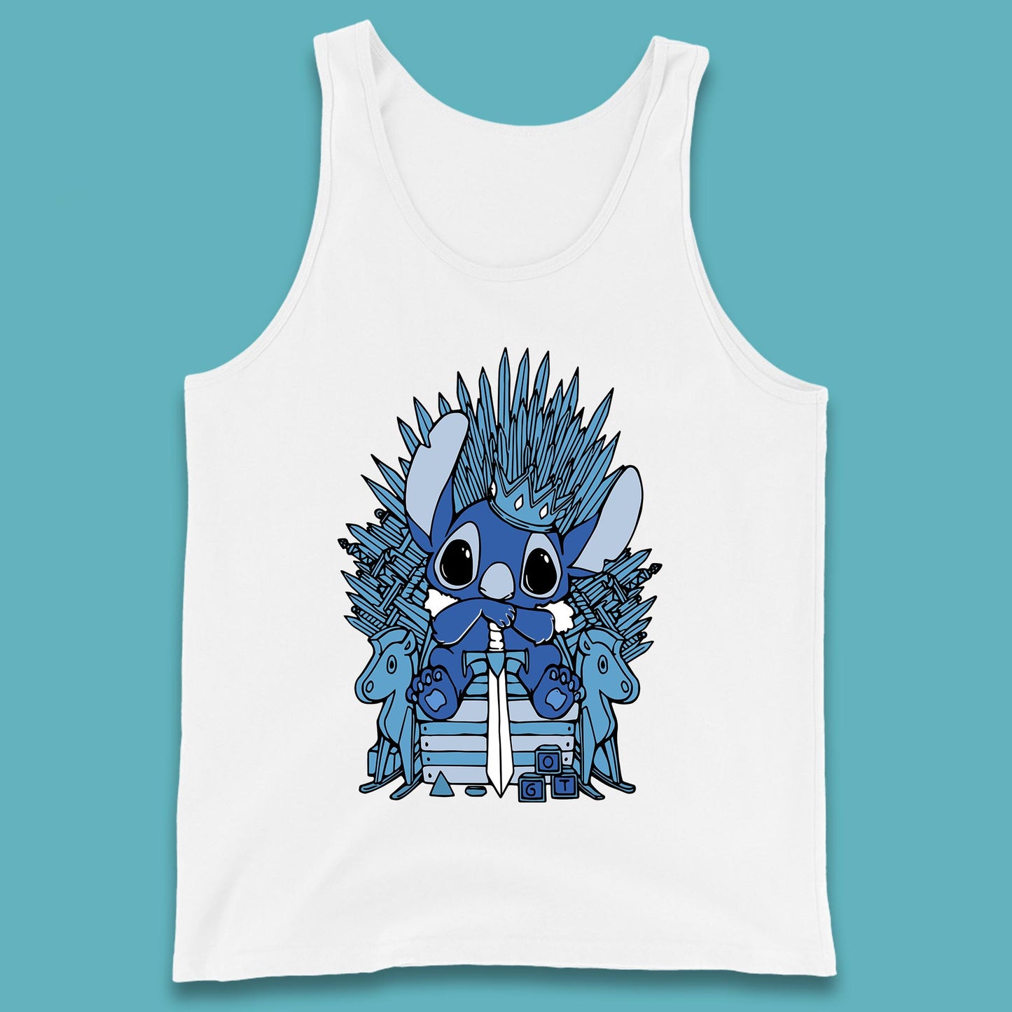 Disney Stitch Game Of Thrones Movie Parody The Throne Lilo And Stitch Tank Top