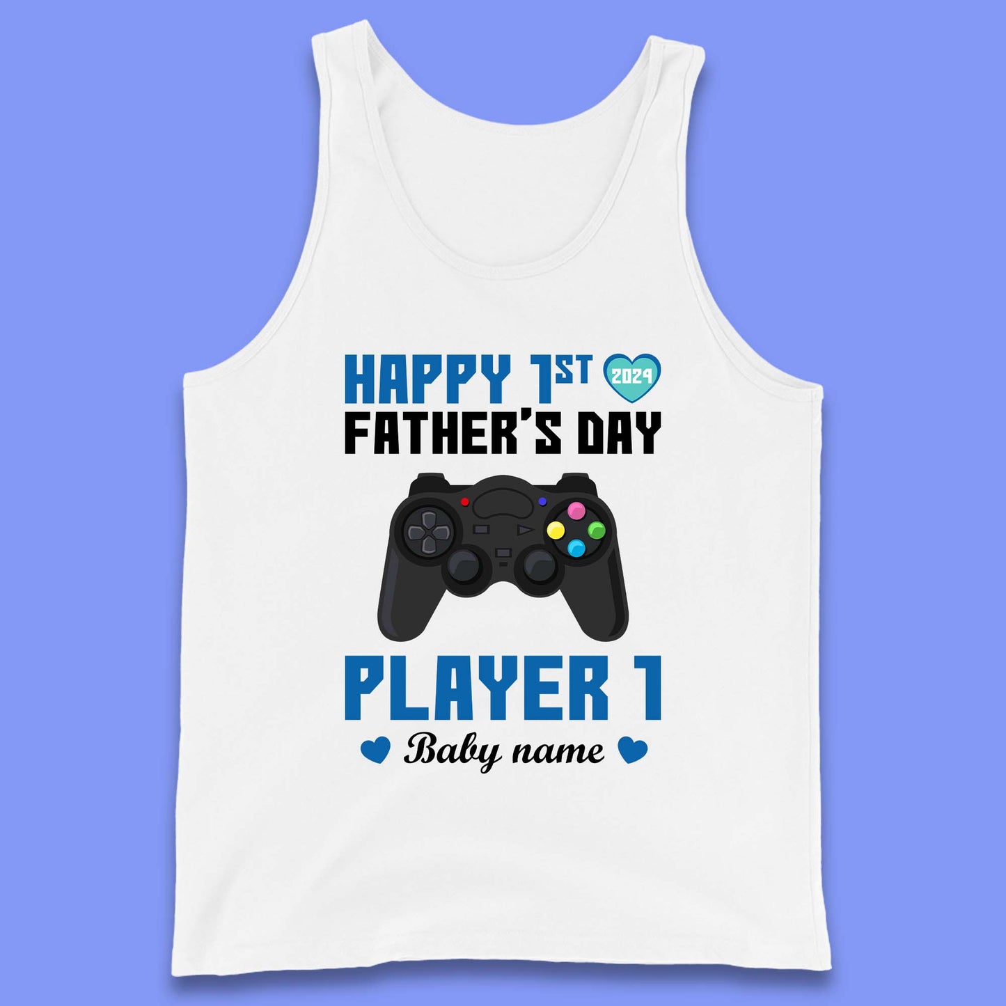 Personalised Happy First Father's Day Tank Top