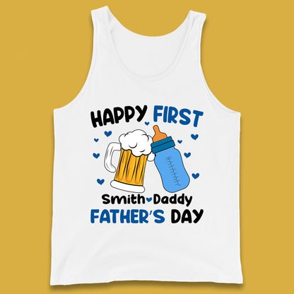 Personalised Happy First Father's Day Tank Top