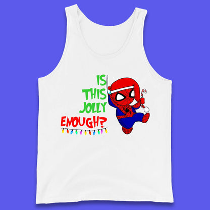 Jolly Enough Spiderman Christmas Tank Top