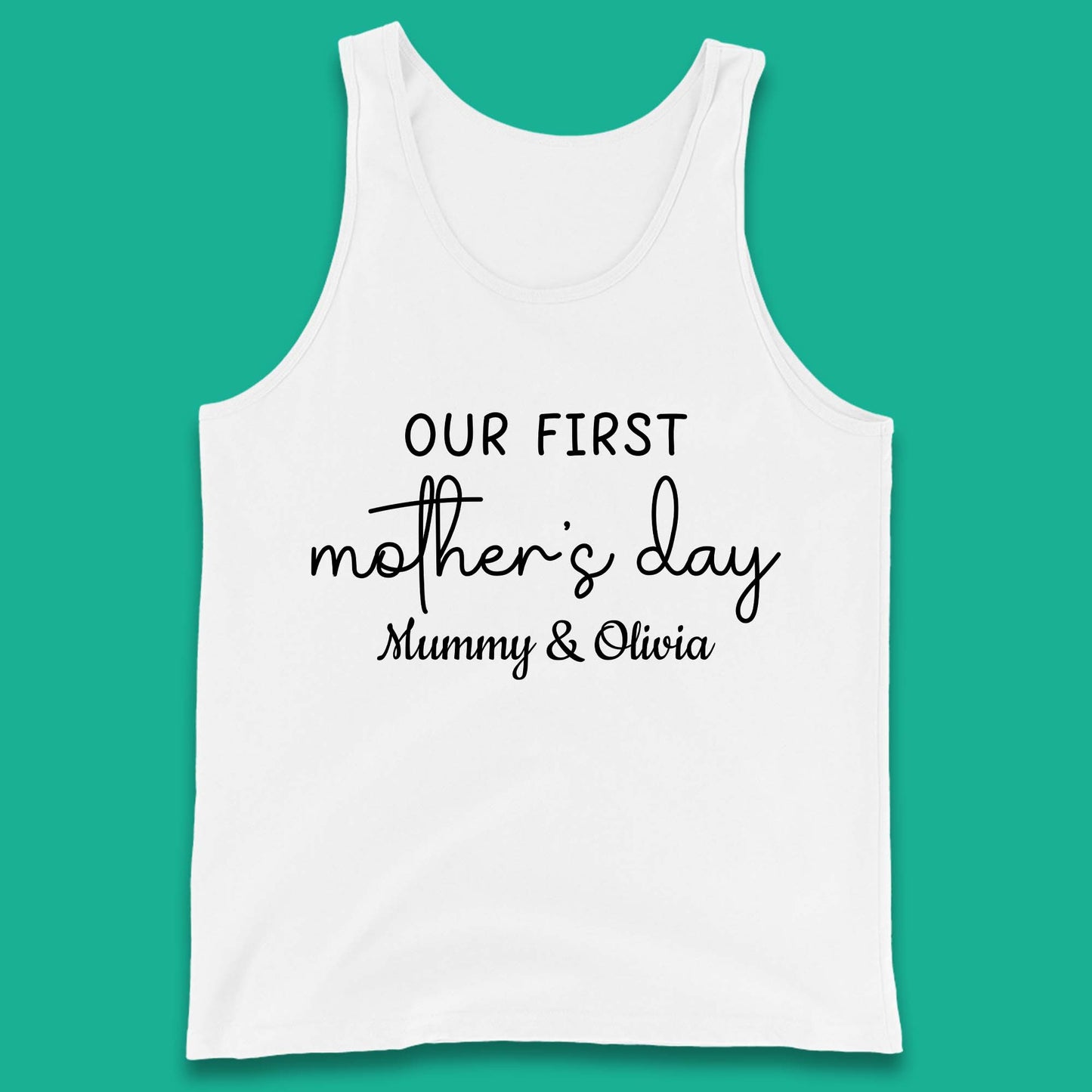 Personalised Our First Mother's Day Tank Top