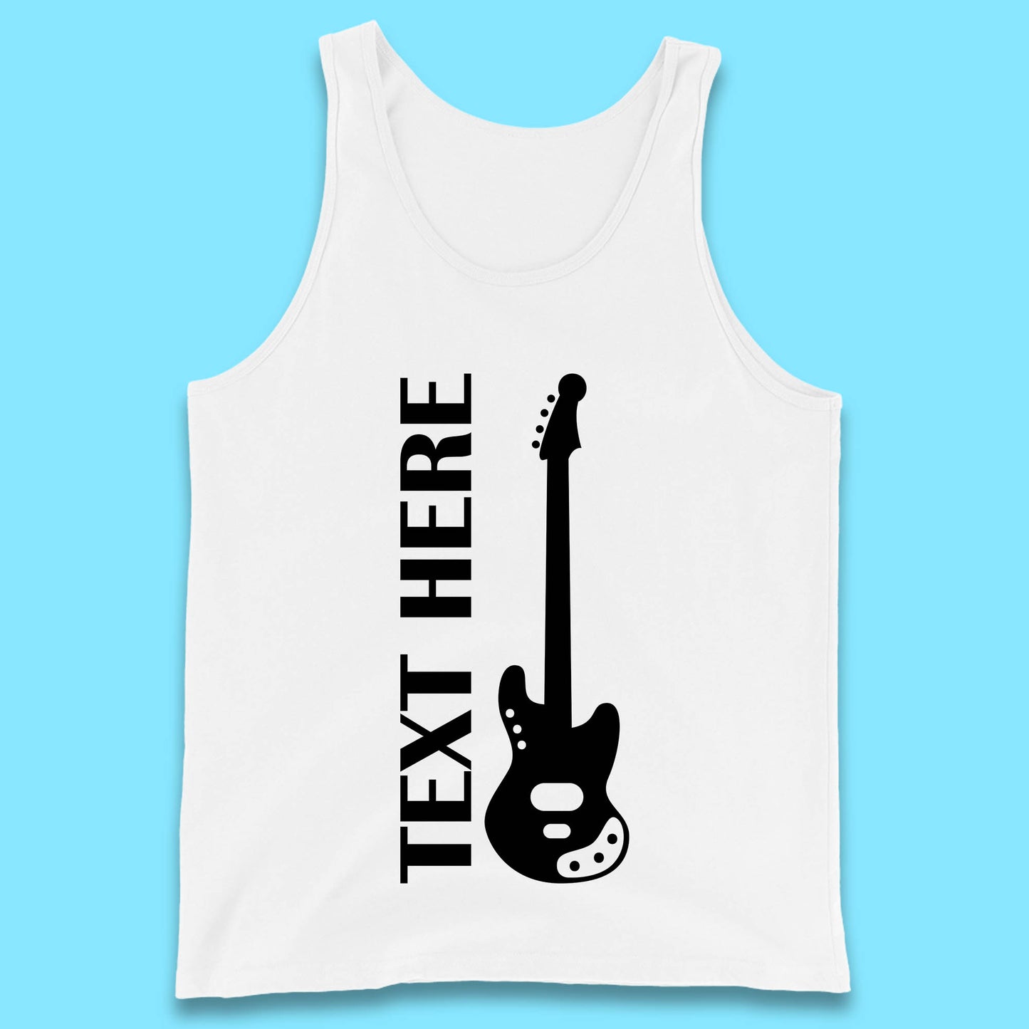 Personalised Guitarist Your Text Here Guitar Player Musician Music Lover Tank Top