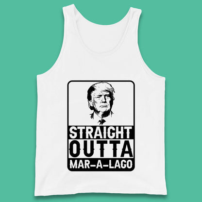 Donald Trump Straight Outta Mar-A-Lago USA Mugshot President Elections 2024 Tank Top