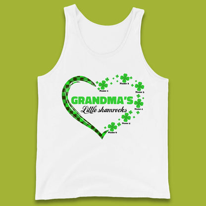 Personalised Grandma's Little Shamrocks Tank Top