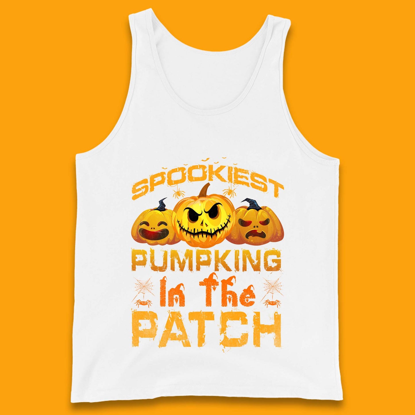 Spookiest Pumpkin In The Patch Spooky Season Happy Halloween Tank Top