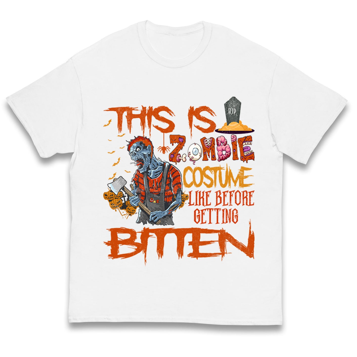 Zombie Costume Halloween T Shirt
