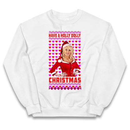 Merry Christmas Dolly Parton Kids Jumper