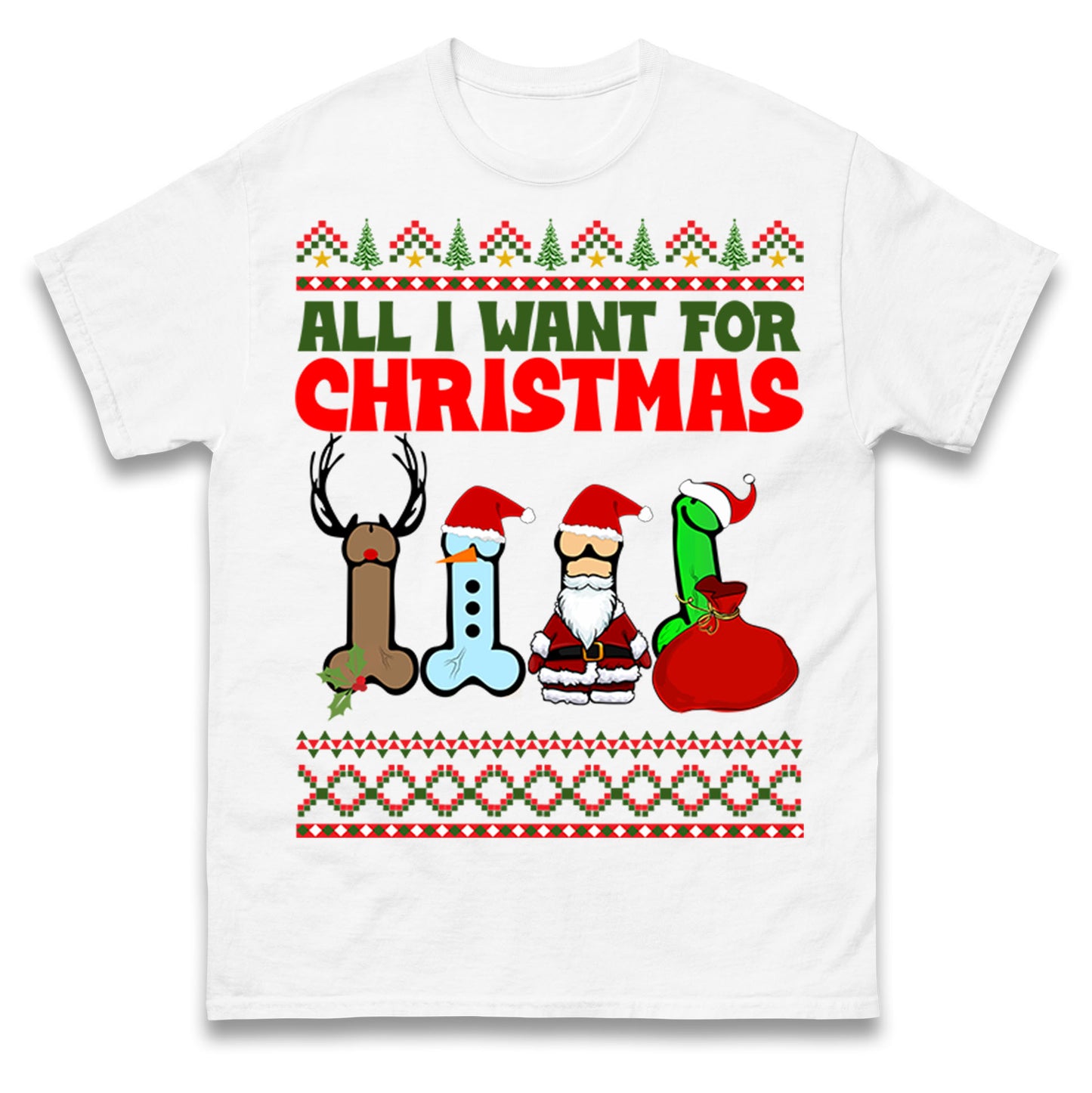 All I Want For Christmas Funny T Shirt