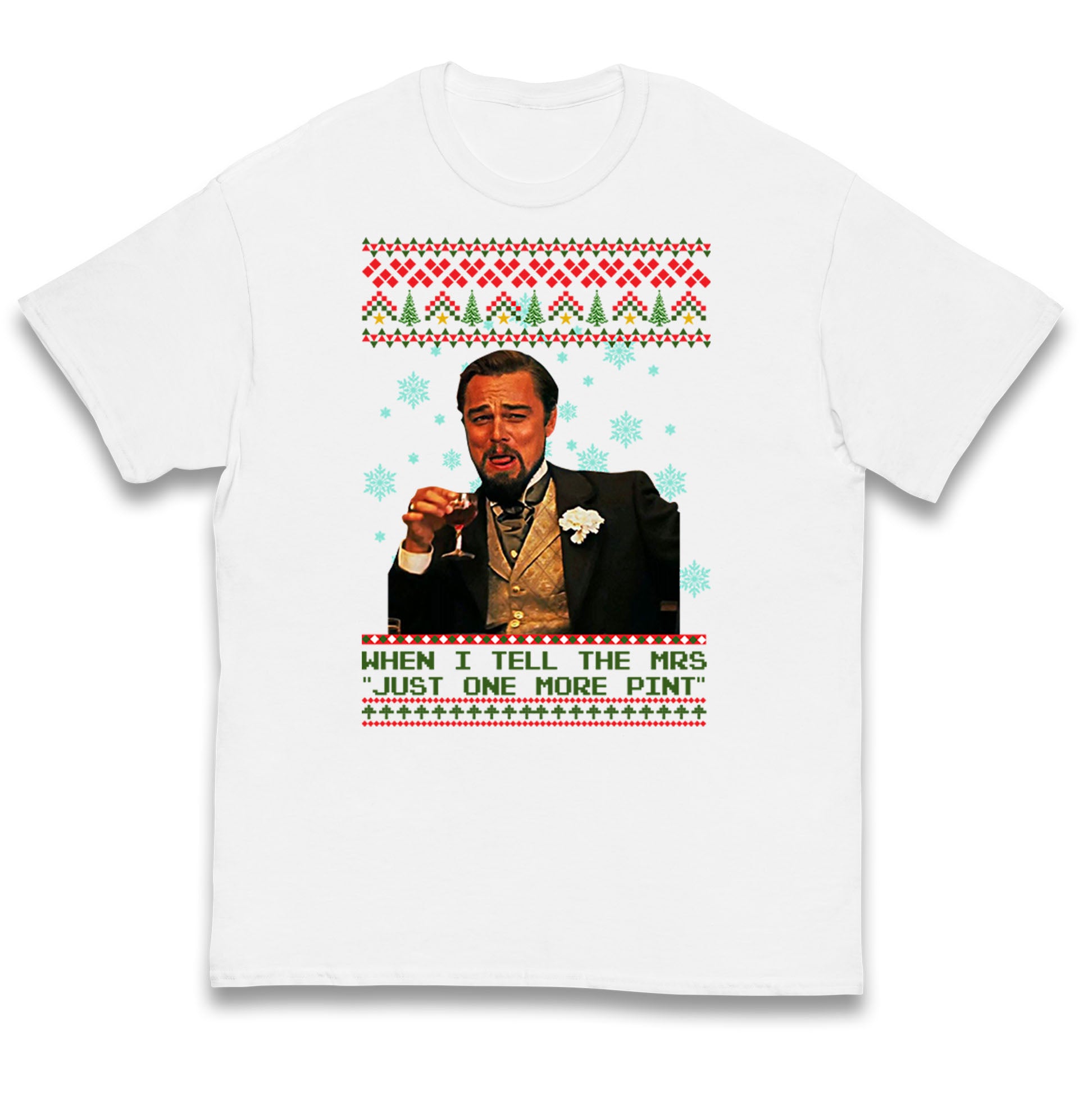 leonardo dicaprio christmas t shirt