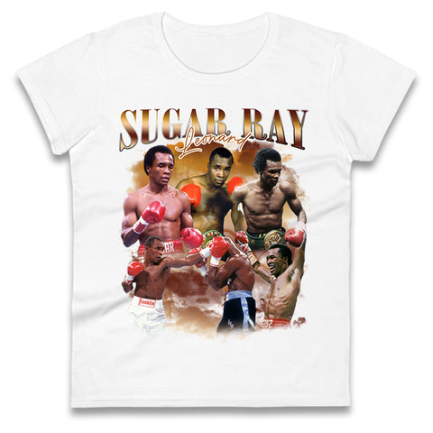 Sugar Ray Leonard Womens t shirt