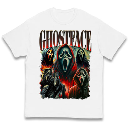 Ghost Face Halloween Bootleg Kids T Shirt