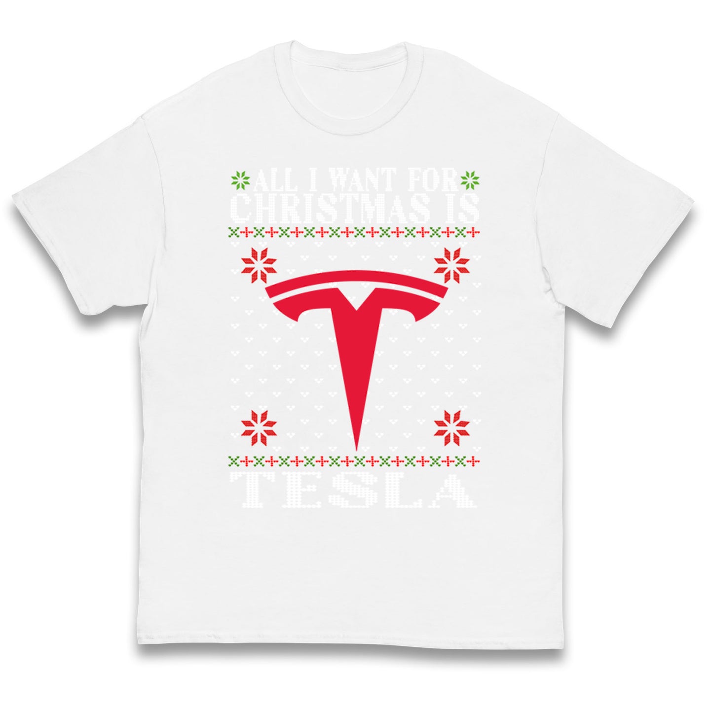 tesla christmas t shirt