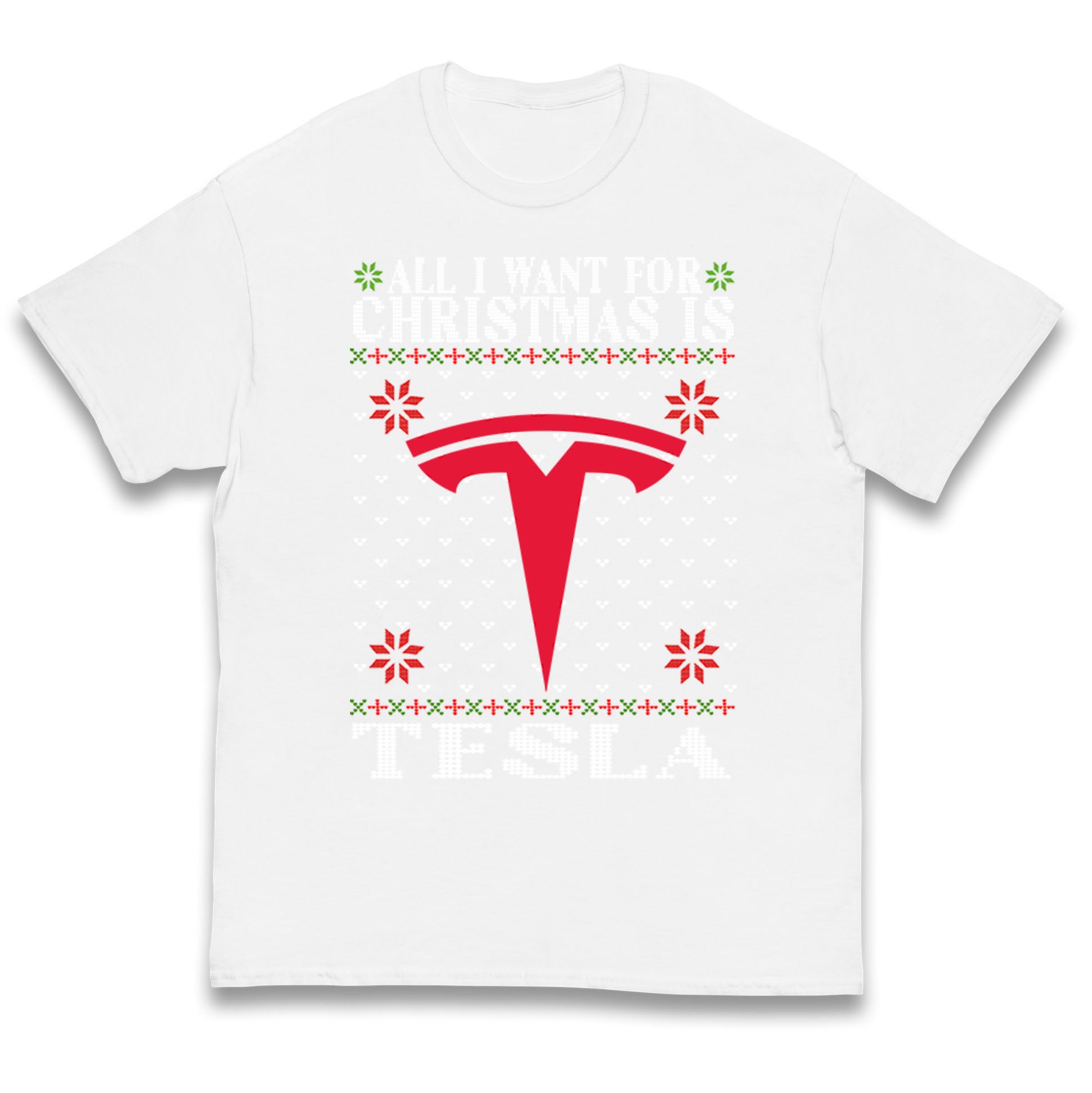 tesla christmas t shirt