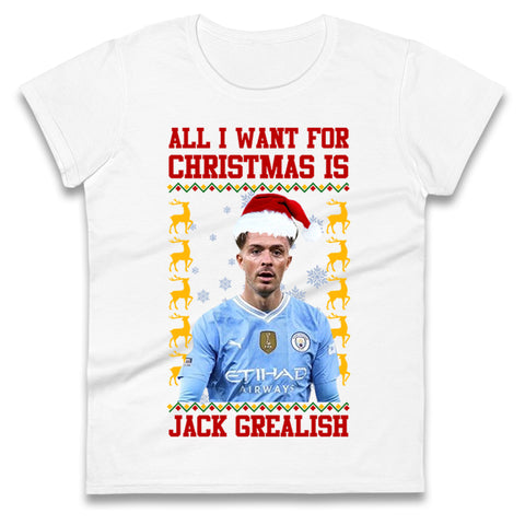 Jack Grealish Christmas Womens t shirt