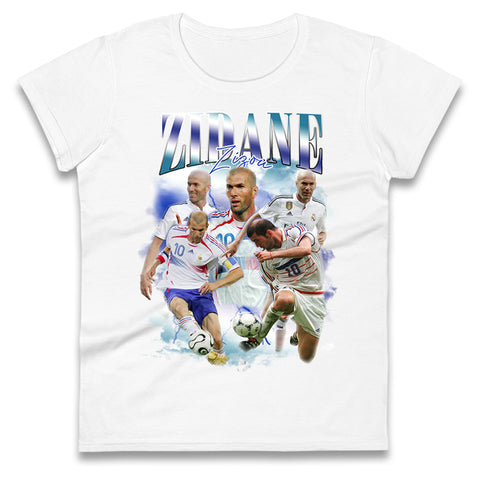 Zinedine Zidane Womens Tee Top