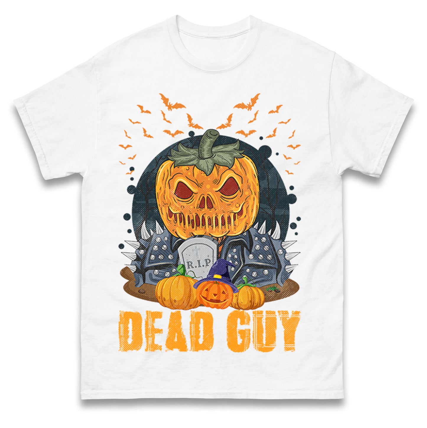 Scary Pumpkin Dead Guy T Shirts
