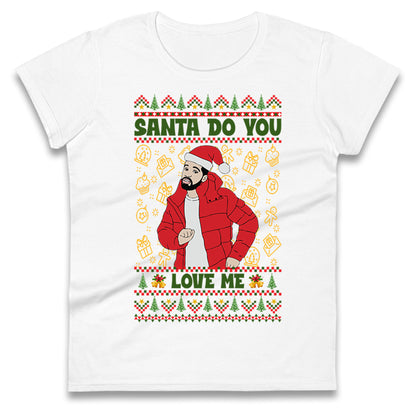 drake christmas womens t shirt