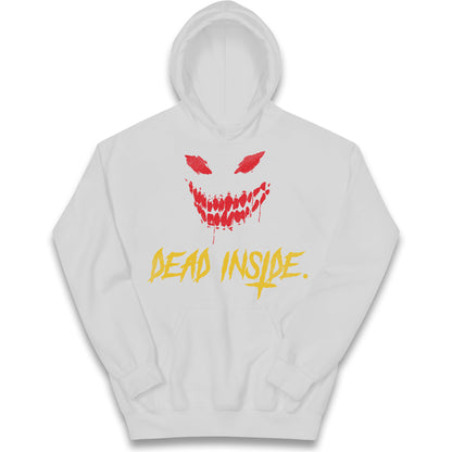 Horror Face Dead Inside Halloween Kids Hoodie