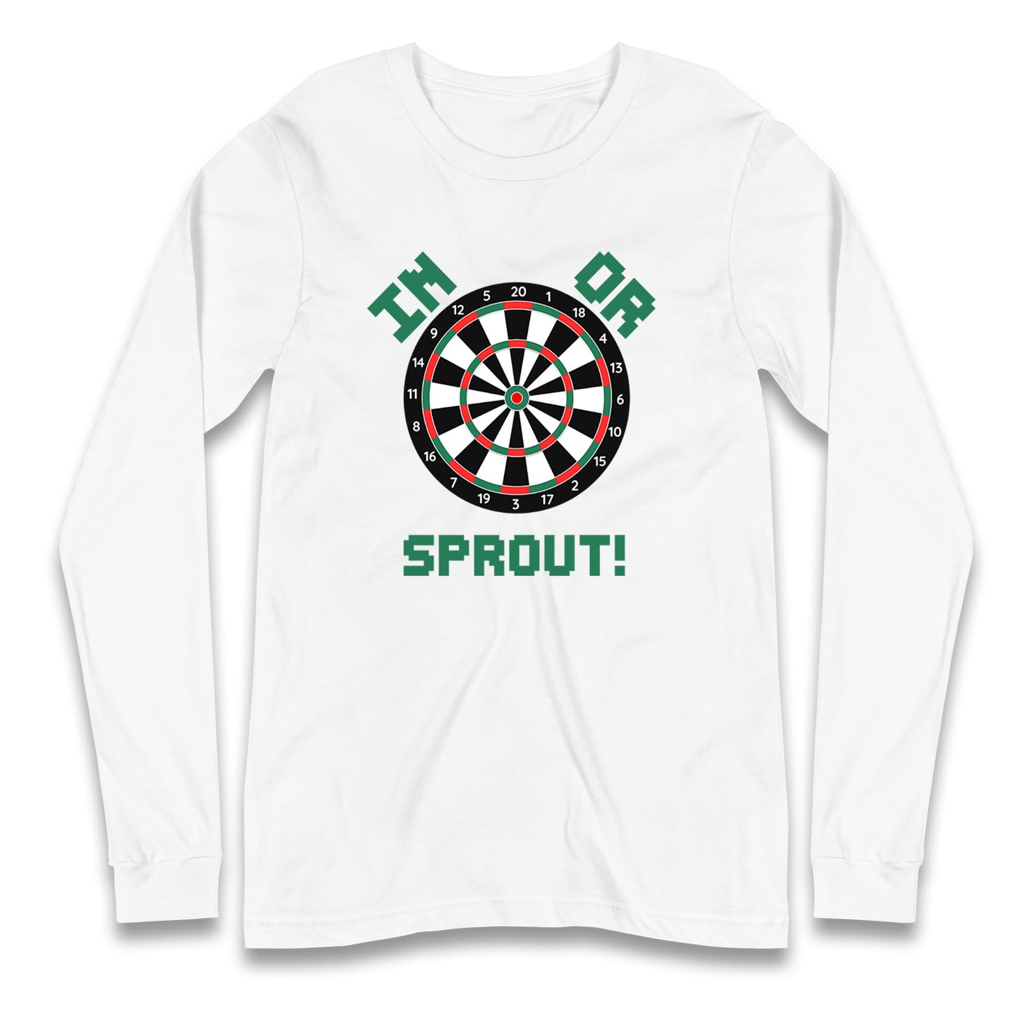 dartboard christmas long sleeve t shirt