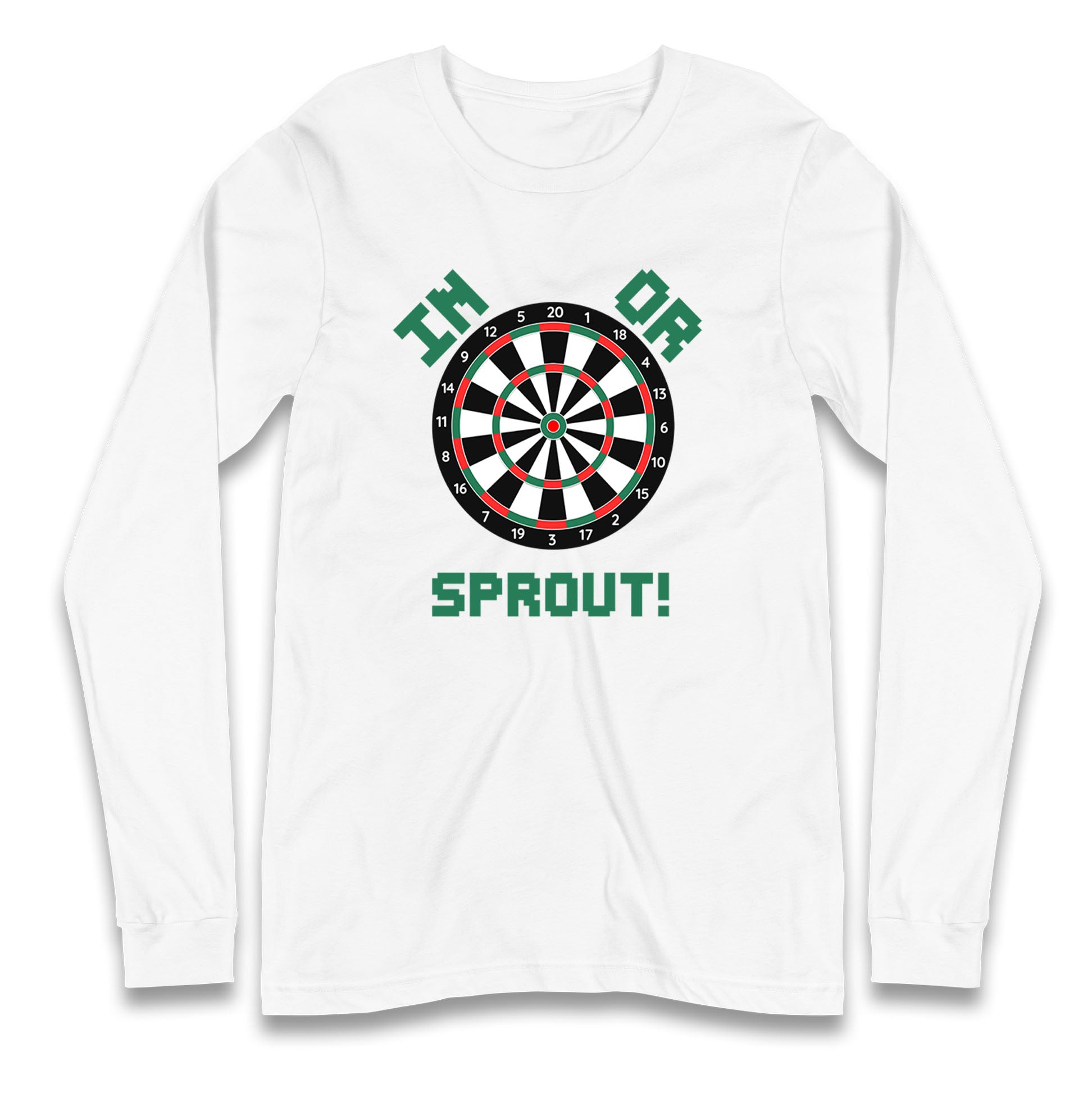 dartboard christmas long sleeve t shirt