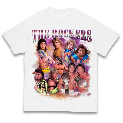 Retro The Rockers Bootleg Wrestling Kids T Shirt