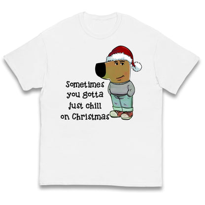 christmas chill guy t shirt