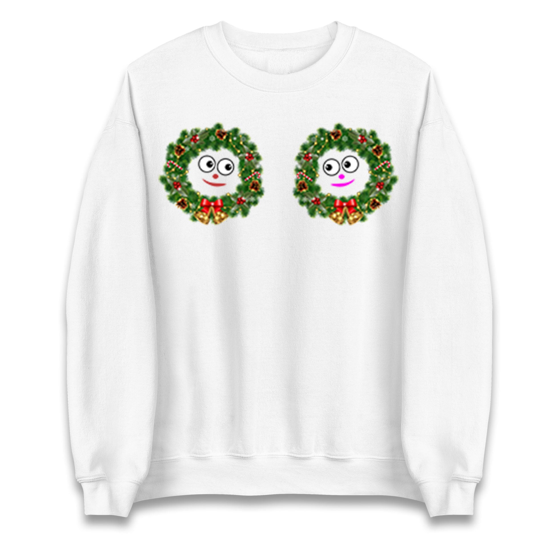 Christmas Decoration Rings Smiley Funny Sweatshirt