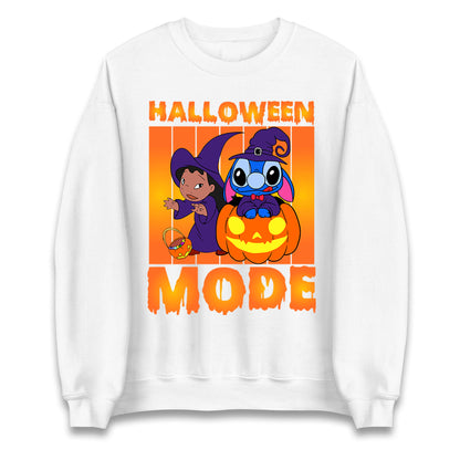 Lilo And Stitch Halloween Mode Unisex Sweatshirt