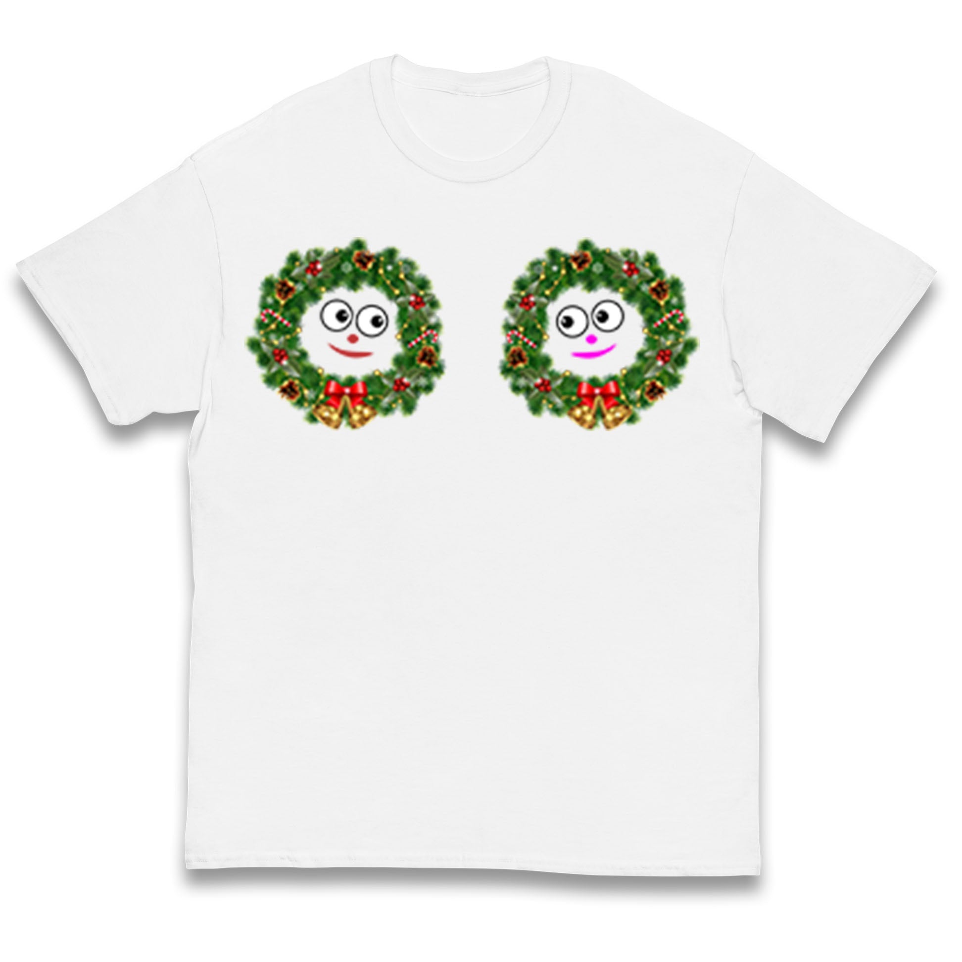 Christmas Decoration Rings Smiley Funny T Shirt