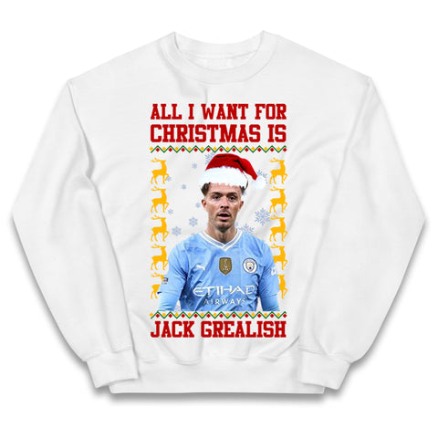 Jack Grealish Christmas Kids Jumper