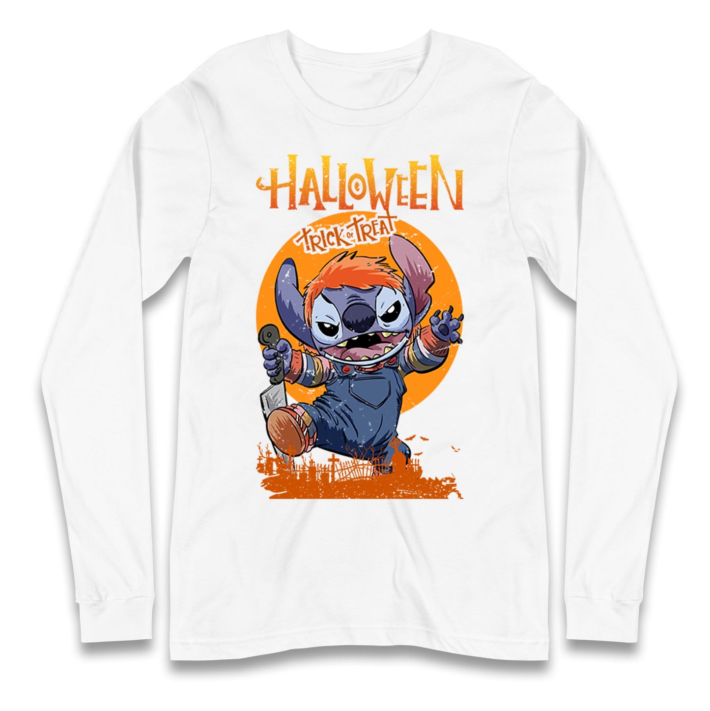 Lilo And Stitch Halloween Long Sleeve T Shirt