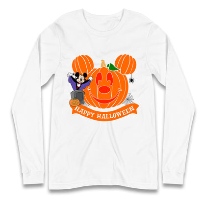 Mickey Mouse Horror Happy Halloween Long Sleeve T Shirt