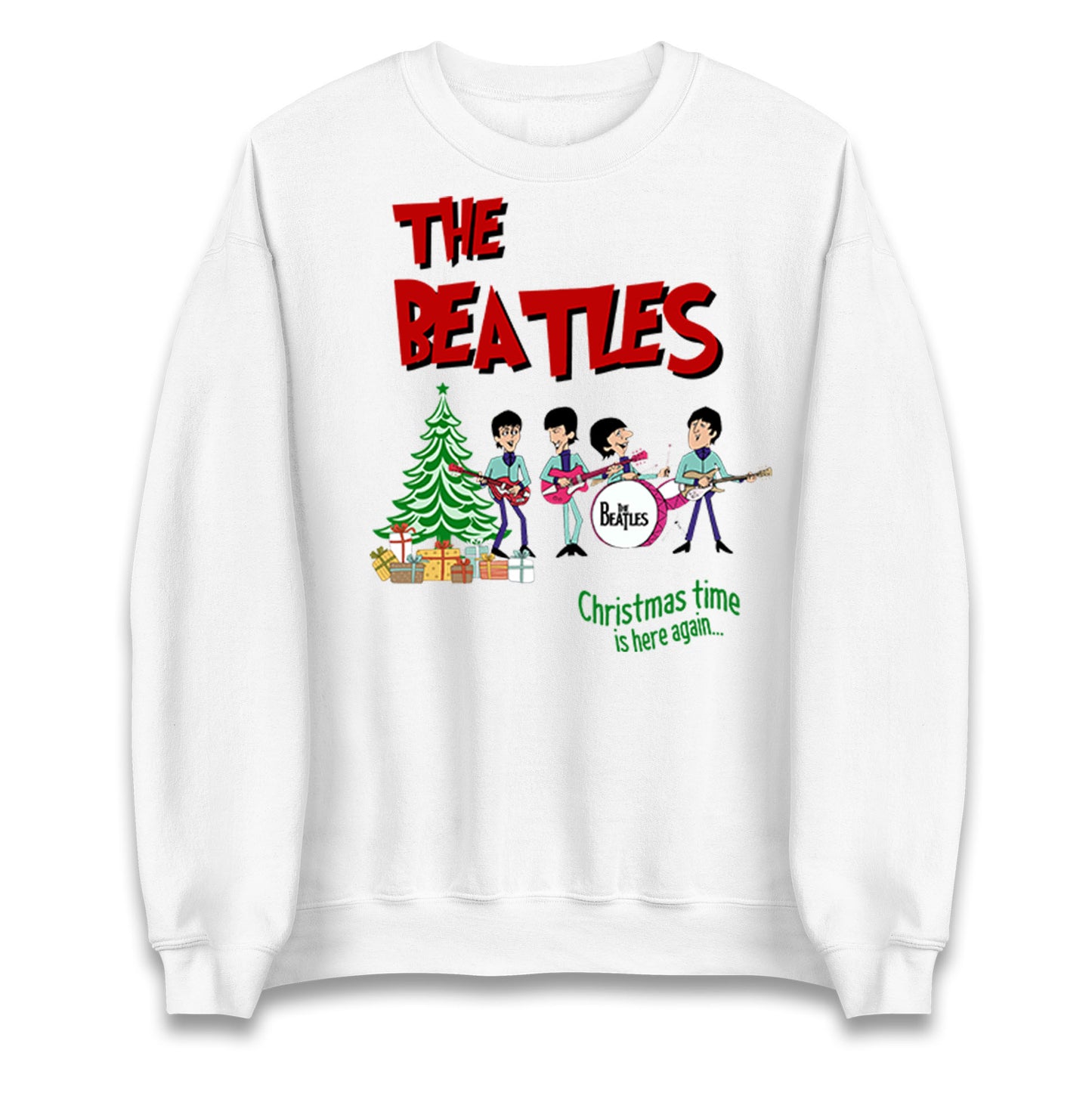 beatles christmas sweatshirt