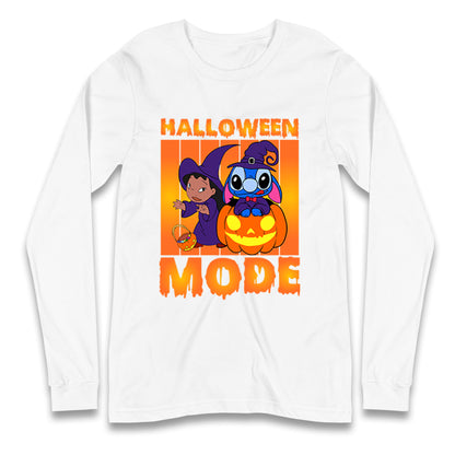 Lilo And Stitch Halloween Mode Long Sleeve T Shirt