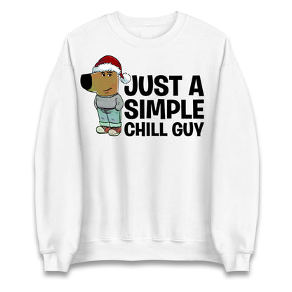 chill guy christmas sweatshirt