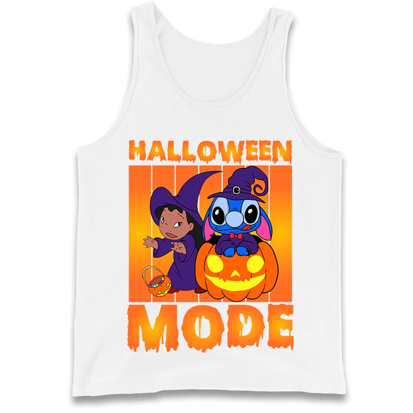 Lilo And Stitch Halloween Mode Tank Top