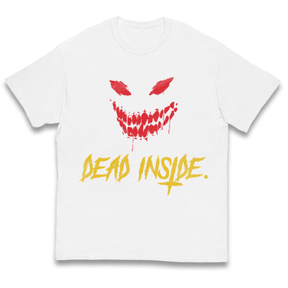 Horror Face Dead Inside Halloween Kids T Shirt