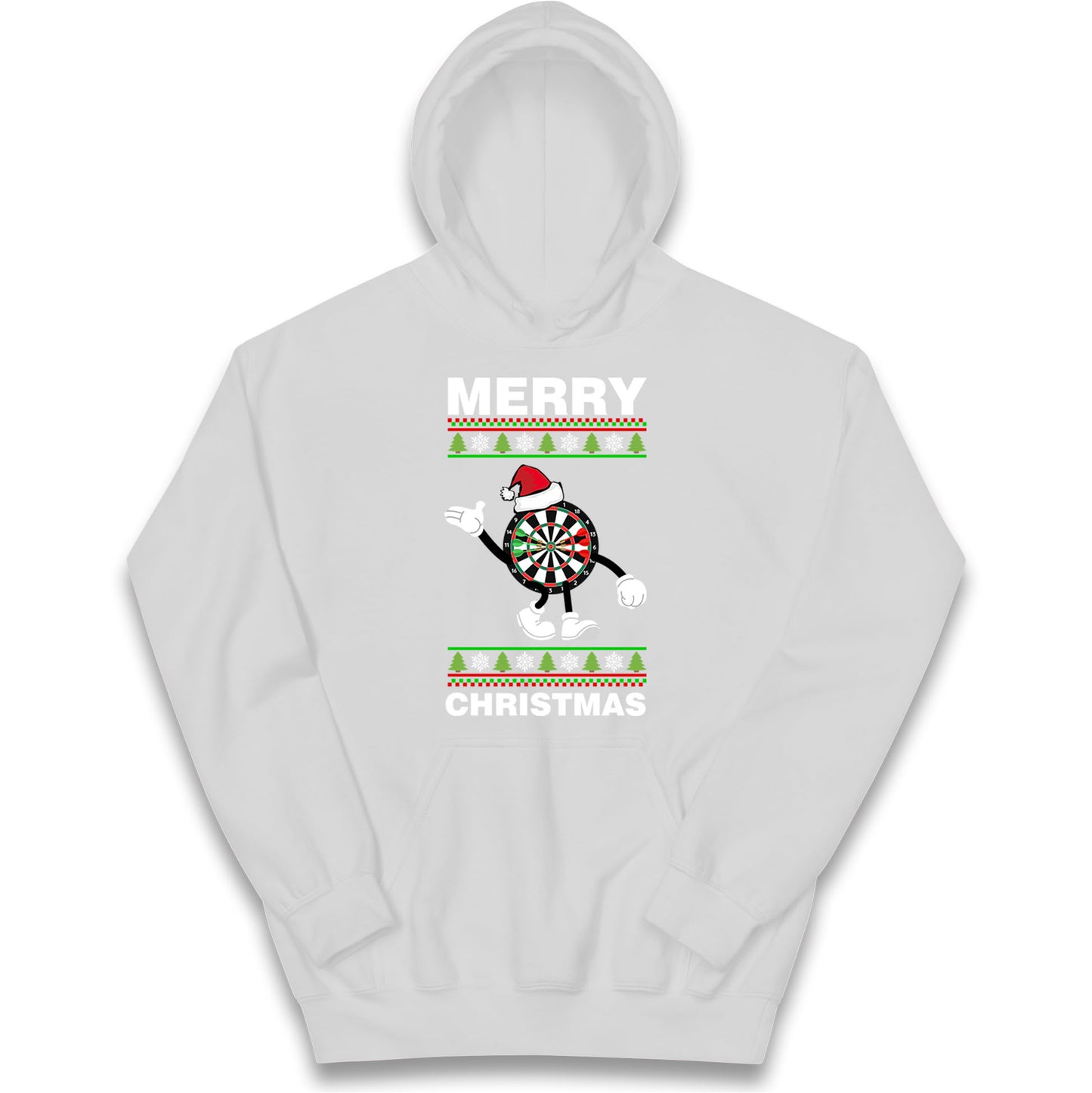 dartboard christmas santa costume hoodie