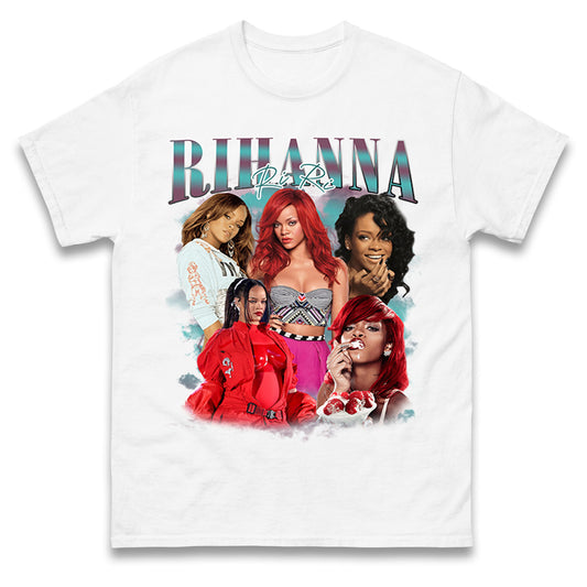 Rihanna T Shirt Red Hair