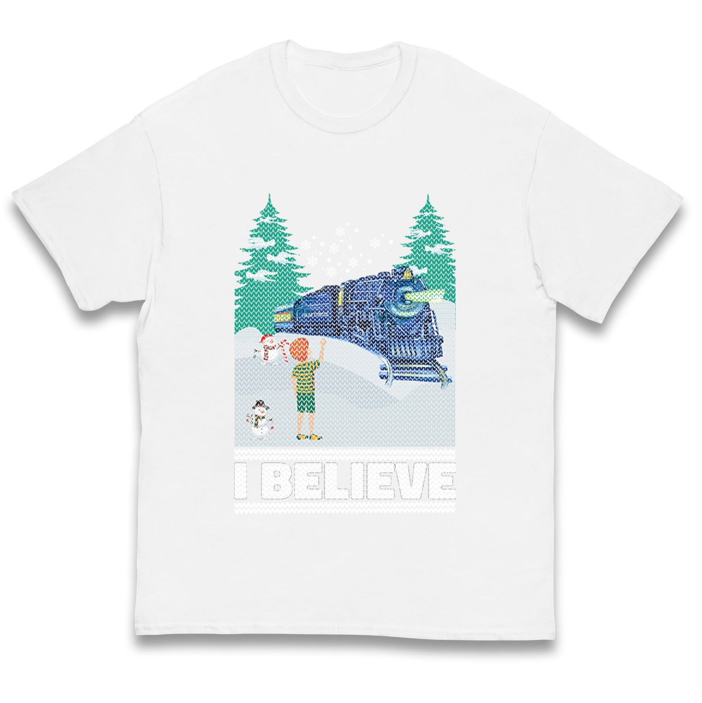 I Beleive Polar Express Christmas Kids T Shirt