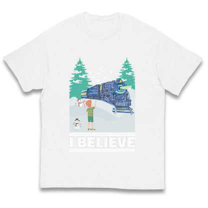 I Beleive Polar Express Christmas Kids T Shirt