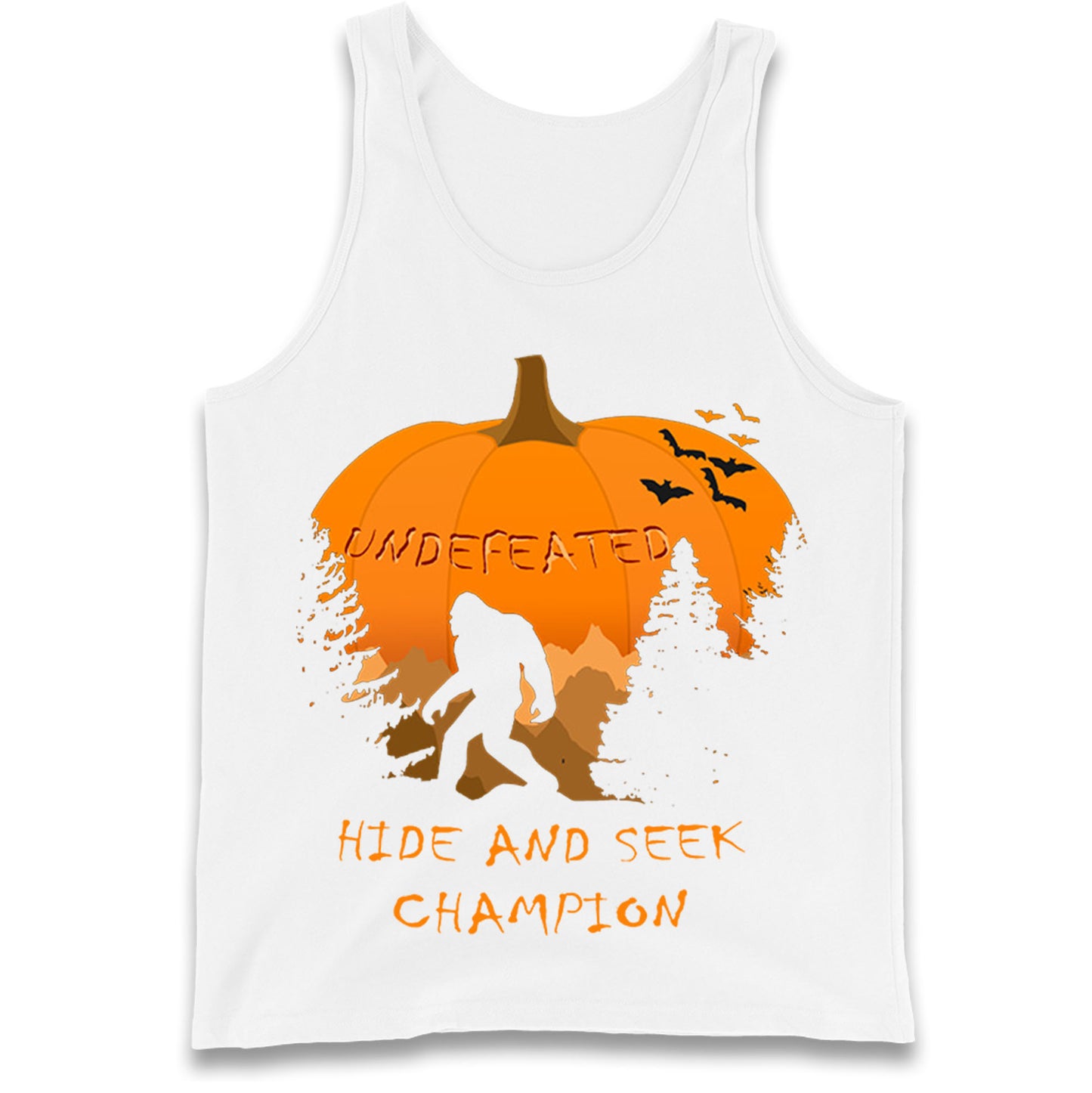 Big Foot Hide And Seek Halloween Tank Top