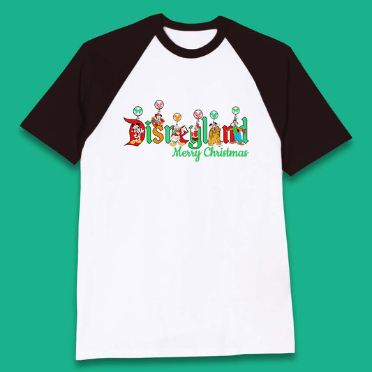 disneyland merry christmas baseball t shirt