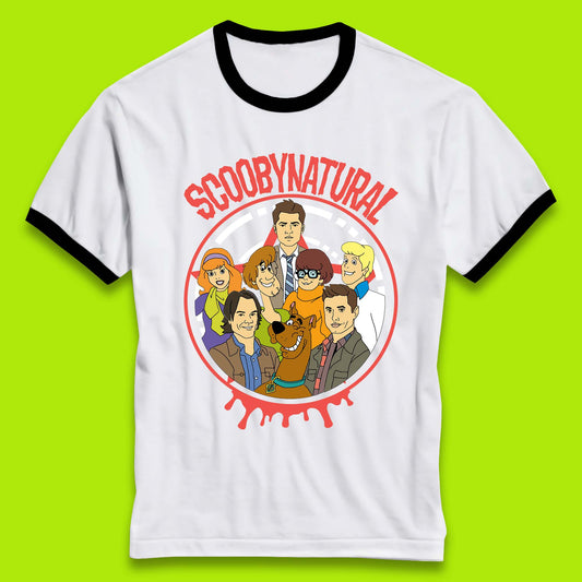 Scooby-Doo Scoobynatural Mash Up Group Shot Poster Happy Halloween Ringer T Shirt