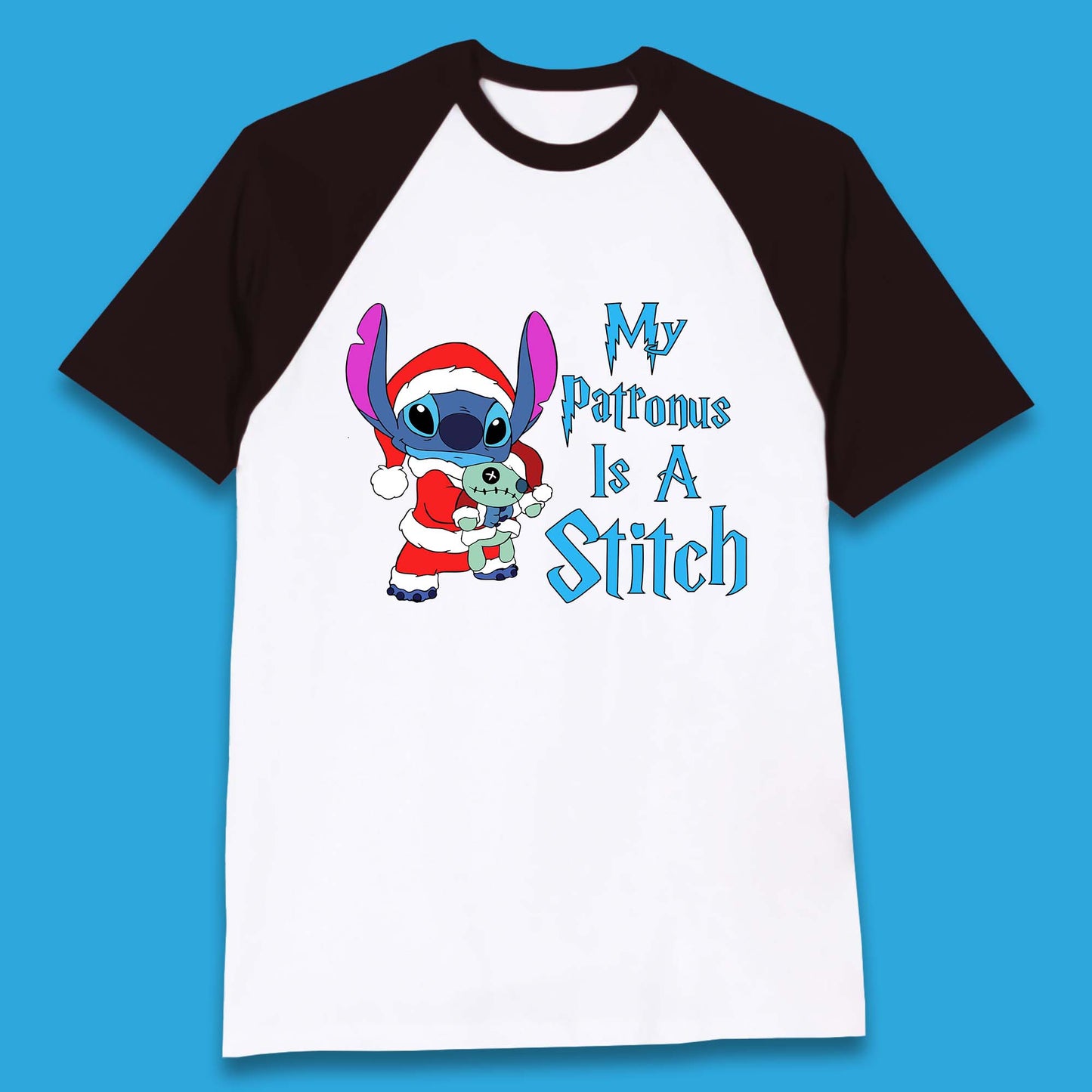 stitch christmas baseball t shirt